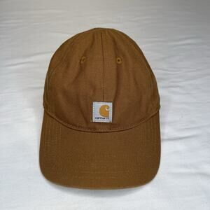 Carhartt Kids’ Signature Canvas Cap Brown Infant Model No AH8900 outdoor, travel